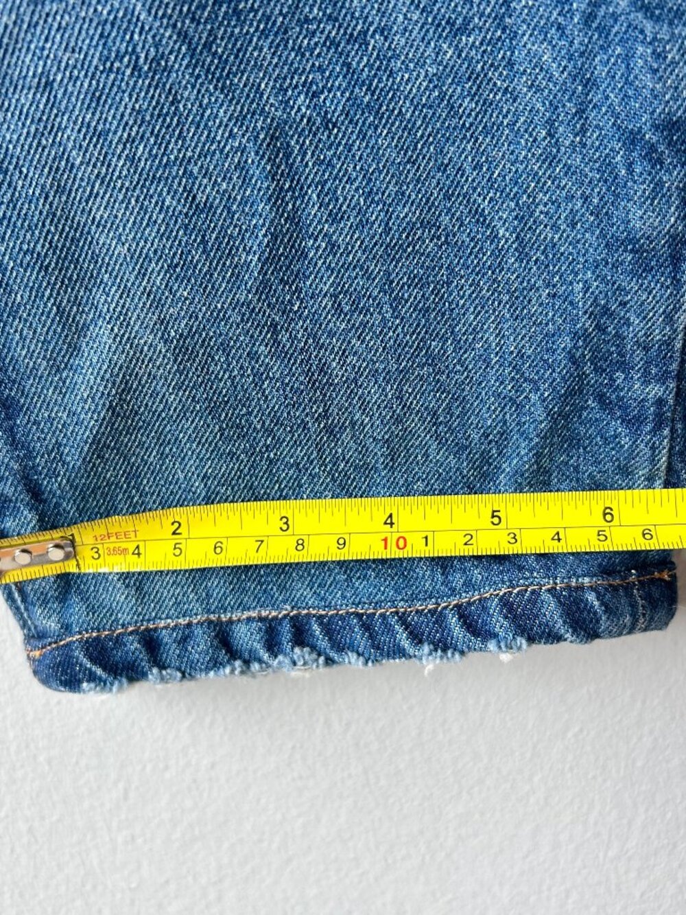 FRAME Le Mec Malibu Relaxed Boyfriend Jeans 25 Button Fly Raw Hem 100% Cotton - Picture 9 of 9